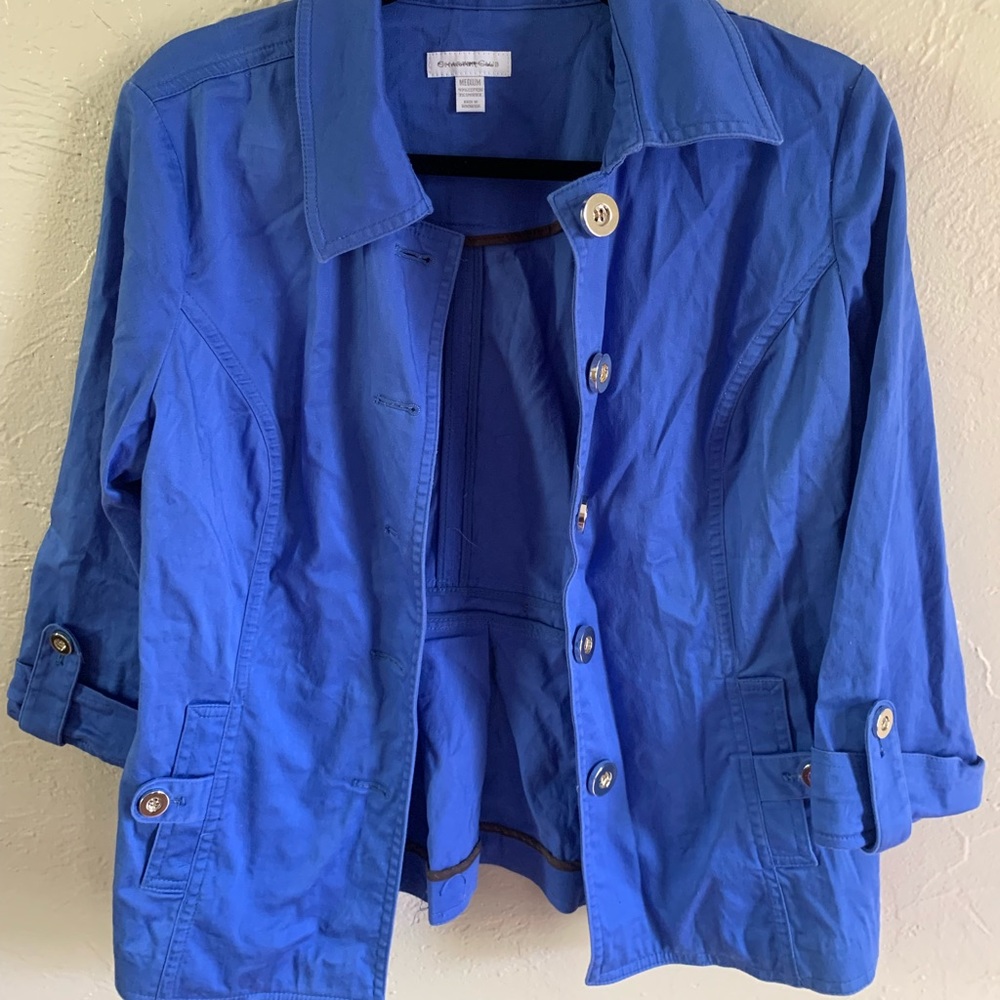 Cute blue blazer jacket